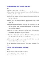 Xâ dựng mô hình quan hệ cho cơ sở dữ liệu