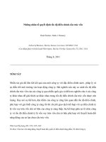 Tiểu luận môn tài chính doanh nghiệp Những nhân tố quyết định tốc độ điều chỉnh cấu trúc vốn