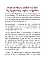 Một số thực phẩm có tác dụng phòng ngừa ung thư