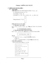 tài liệu toán rời rạc phần không gian véctơ