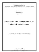 thuật toán phân vùng ảnh slic bằng các superpixels