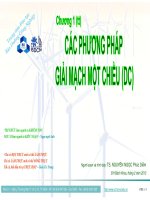 các phương pháp giải mạch điện một chiều.