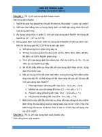 bài tập thảo luận hóa đại cương