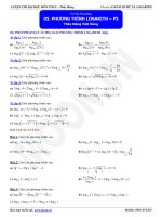 Phương trình logarit cơ bản P5