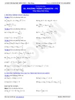 Phương trình logarit cơ bản P2