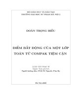điểm bất động của một lớp toán tử compak tiệm cận