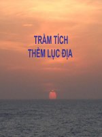 bài giảng môi trường trầm tích phần i trầm tích thềm lục địa việt nam