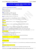 Mở đầu về phương trình đường thẳng