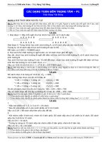 Bài toán phương pháp đếm tổ hợp