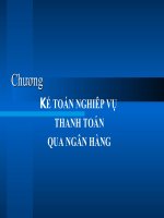 kế toán nghiệp vụ thanh toán qua ngân hàng