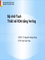 bộ nhớ flash thiết kế rom bằng verilog