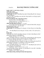 hai mặt phẳng vuông góc bồi dưỡng hsg