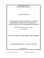đánh giá khả năng sinh trưởng và một số biện pháp kỹ thuật sản xuất hoa lily vụ đông xuân 2012 - 2013 tại thành phố thái nguyên