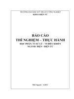 mẫu báo cáo thí nghiệm vi xử lý vi điều khiển