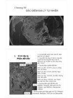 bài giảng địa chất việt nam chương iii đặc điểm địa lý tự nhiên