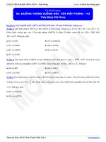 Đường vuông góc với mặt hình không gian