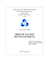 Thiết kế tay máy hàn ma sát khuấy