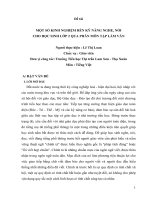 Rèn kỹ năng nghe, nói môn làm văn lớp 2