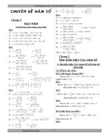 ôn thi đại học chuyên đề hàm số