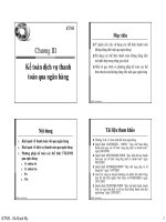 bài giảng kế toán dịch vụ thanh toán qua ngân hàng