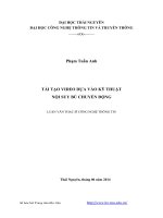 tái tạo video dựa vào kỹ thuật nội suy bù chuyển động