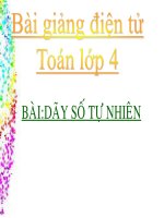 bài giảng toán 4 chương 1 bài 7 dãy số tự nhiên