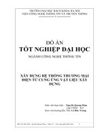 xây dựng hệ thống thương mại điện tử cung ứng vật liệu xây dựng