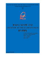 chuyên đề kỹ thuật chuyển mạch ip - pbx