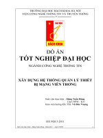 xây dựng hệ thống quản lý thiết bị mạng viễn thông