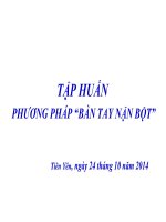 Tập huấn Phương pháp bàn tay nặn bột THCS