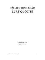 Đề tài tập hợp các văn bản về luật quốc tế