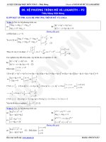 hệ phương trình mũ và logarit p2