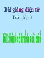 bài giảng toán 3 chương 4 bài 11 nhân số có năm chữ số với số có 1 chữ số