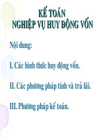 slide bài giảng kế toán nghiệp vụ huy động vốn