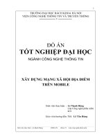 xây dựng mạng xã hội địa điểm trên mobile