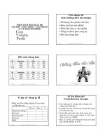 bài giảng phân tích mối quan hệ chi phí sản lượng lợi nhuận