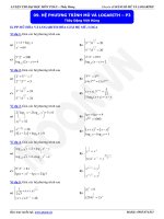 hệ phương trình mũ và logarit p3