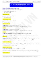 mặt cầu trong không gian phần 3