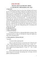 phương pháp giải phương trình hệ phương trình không mẫu mực