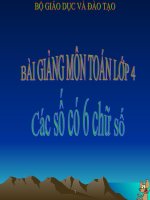 bài giảng toán 4 chương 1 bài 3 các số có sáu chữ số