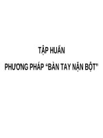 Tập huấn Phương pháp bàn tay nặn bột HS Tiểu học