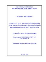 Nghiên cứu thay thế bột cá bằng phụ phẩm vừng trong sản xuất thức ăn cho cá hồi vân (oncorhynchus mykiss ) giai đoạn thương phẩm
