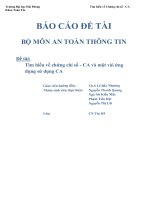 tìm hiểu về chứng chỉ số-ca và một vài ứng dụng sử dụng-ca