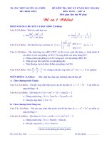 bộ đề thi học kỳ 2 lớp 11 trường thpt gia thiều 2013 2014