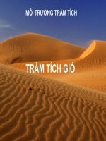 bài giảng môi trường trầm tích phần i trầm tích gió