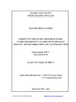 nghiên cứu một số đặc điểm dịch tễ học và biến đổi bệnh lý của hội chứng rối loạn sinh sản - hô hấp (prrs) trên lợn tại tỉnh bắc ninh