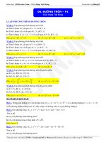 đường trong - hình giải tích phần 1