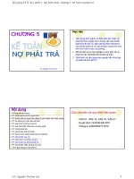bài giảng kttc kế toán nợ phải trả