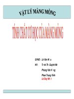 tính chất cơ học của màng mỏng