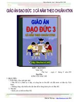 Giáo án đạo đức lớp 3